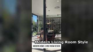 تصميم غرفة المعيشة المنزلية الحديثة