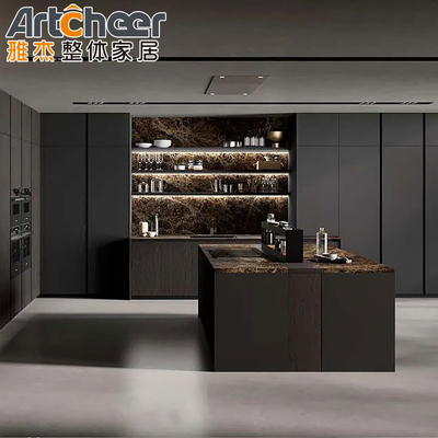 شراء تصميمات خزانات المطبخ من طراز الجزيرة العضوية الاستيرادية 2023 مع متانة المواد من الـ MDF التصنيع عبر الإنترنت
