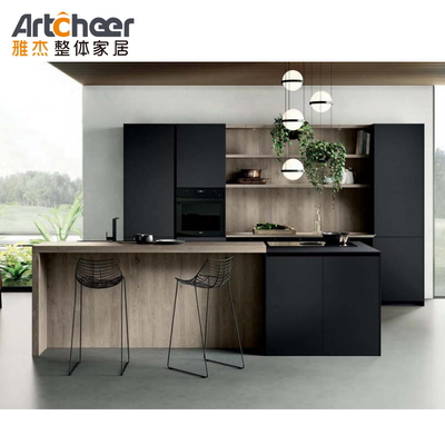 شراء وحدات المطبخ الكاملة على الطراز الاسكندنافي مع تصميم حديث وحجم مخصص التصنيع عبر الإنترنت