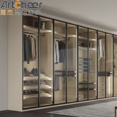 شراء الملفات الألومنيومية في خزانة الملابس الاختيار المثالي لتصميم أثاث غرفة النوم الحديثة التصنيع عبر الإنترنت