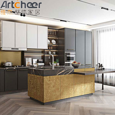 التصميم الحديث أشكال خزانات المطبخ للمنزل في الولايات المتحدة